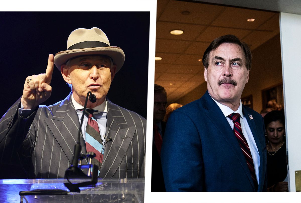 Roger Stone and Mike Lindell (Photo illustration by Salon/Getty Images)