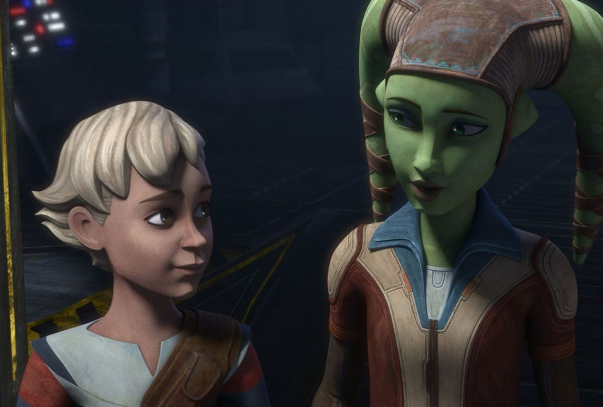 Omega and Hera Syndulla in "Star Wars: ﻿The Bad Batch" (Disney+)