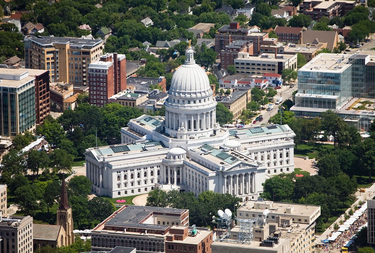 Wisconsin State Capitol on a clear summer day (Getty Images/Tim Hughes)