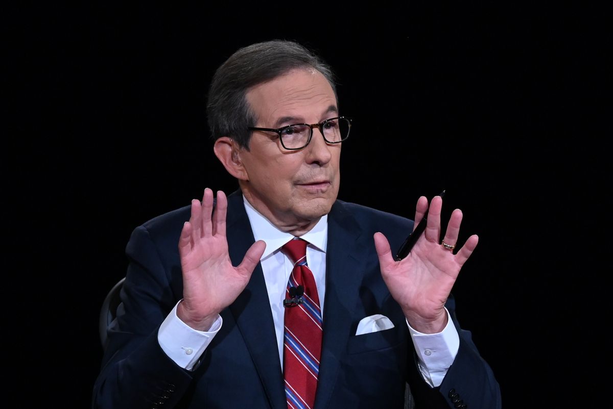 Fox News anchor Chris Wallace (OLIVIER DOULIERY/POOL/AFP via Getty Images)