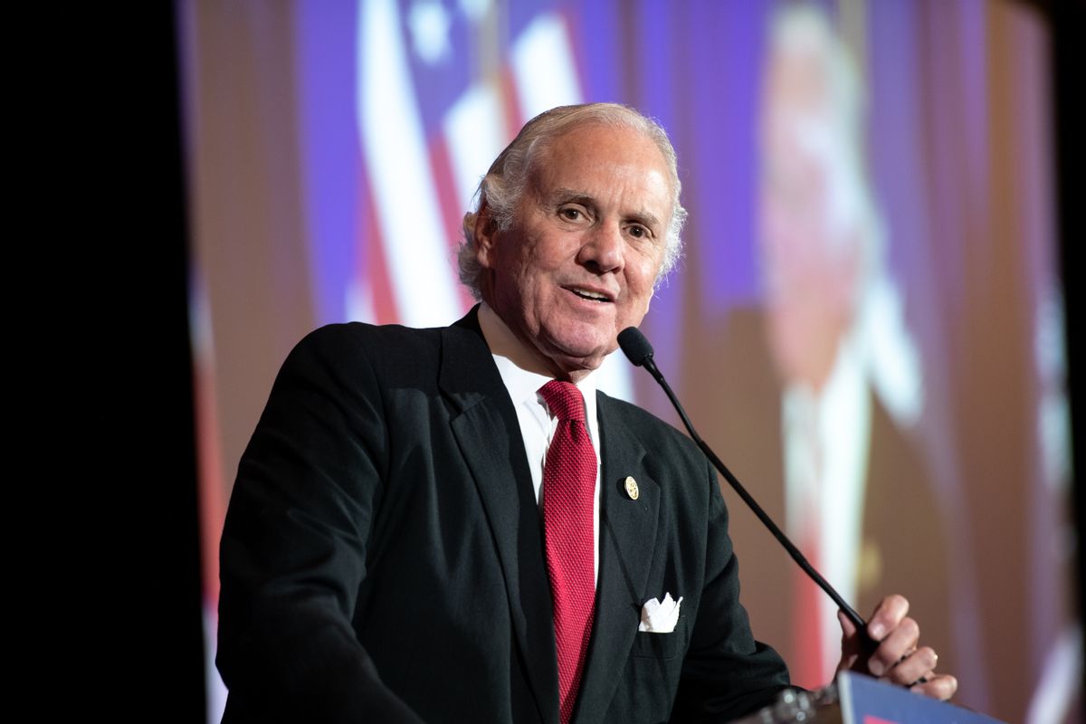 South Carolina Gov. Henry McMaster speaks to a crowd during an election night party on Nov. 3, 2020, in Columbia, South Carolina. (Sean Rayford/Getty Images)