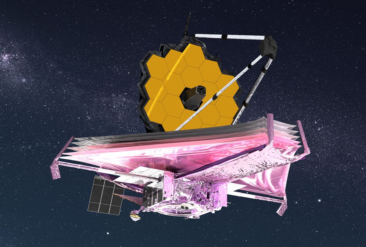 Artist conception of the James Webb Space Telescope. (NASA GSFC/CIL/Adriana Manrique Gutierrez)