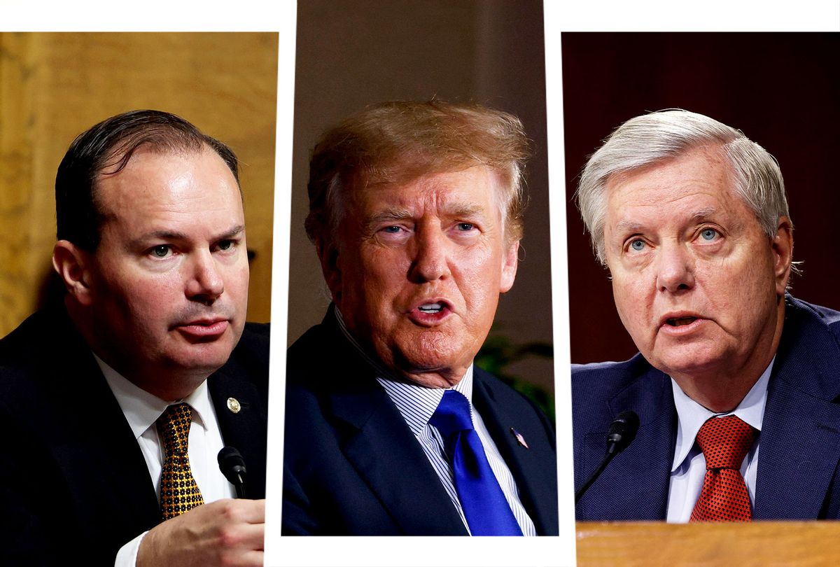 Mike Lee, Donald Trump and Lindsey Graham (Photo illustration by Salon/Getty Images)