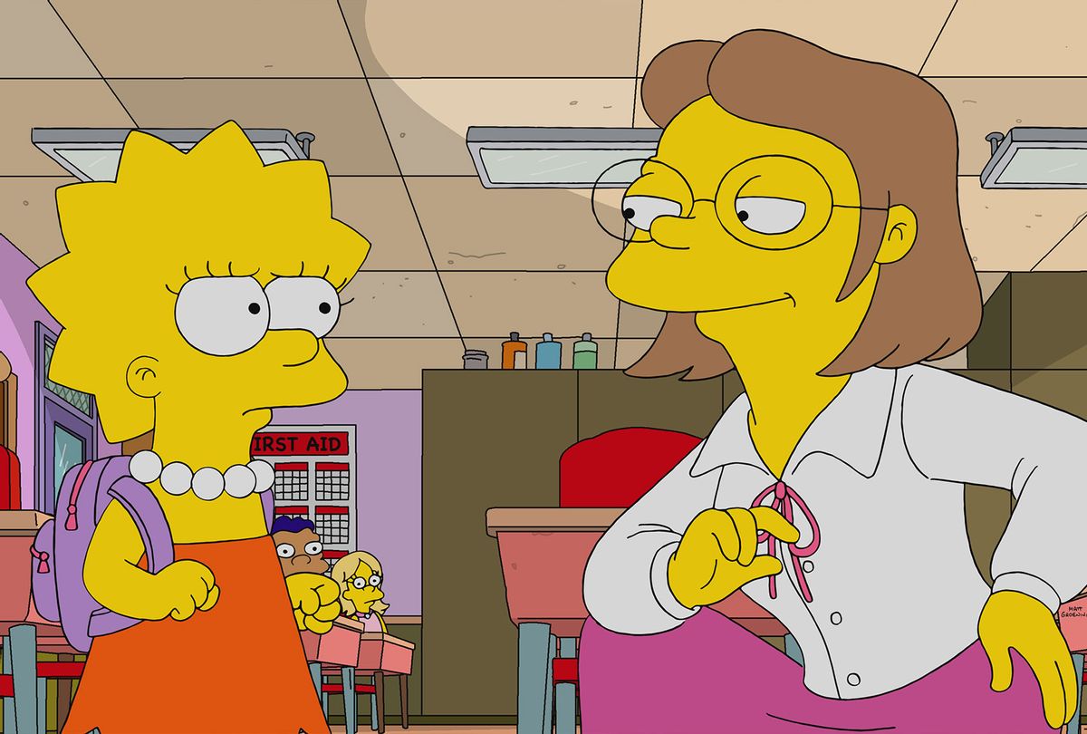 Lisa Simpson and Ms. Hoover in "The Simpsons" (Twentieth Century Fox Film Corporation)