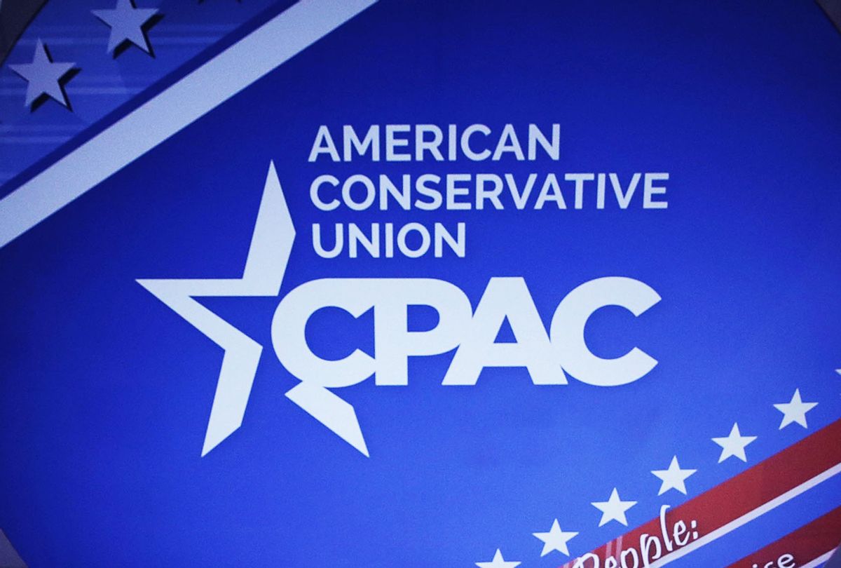 Conservative Political Action Conference sign (Alex Wong/Getty Images)