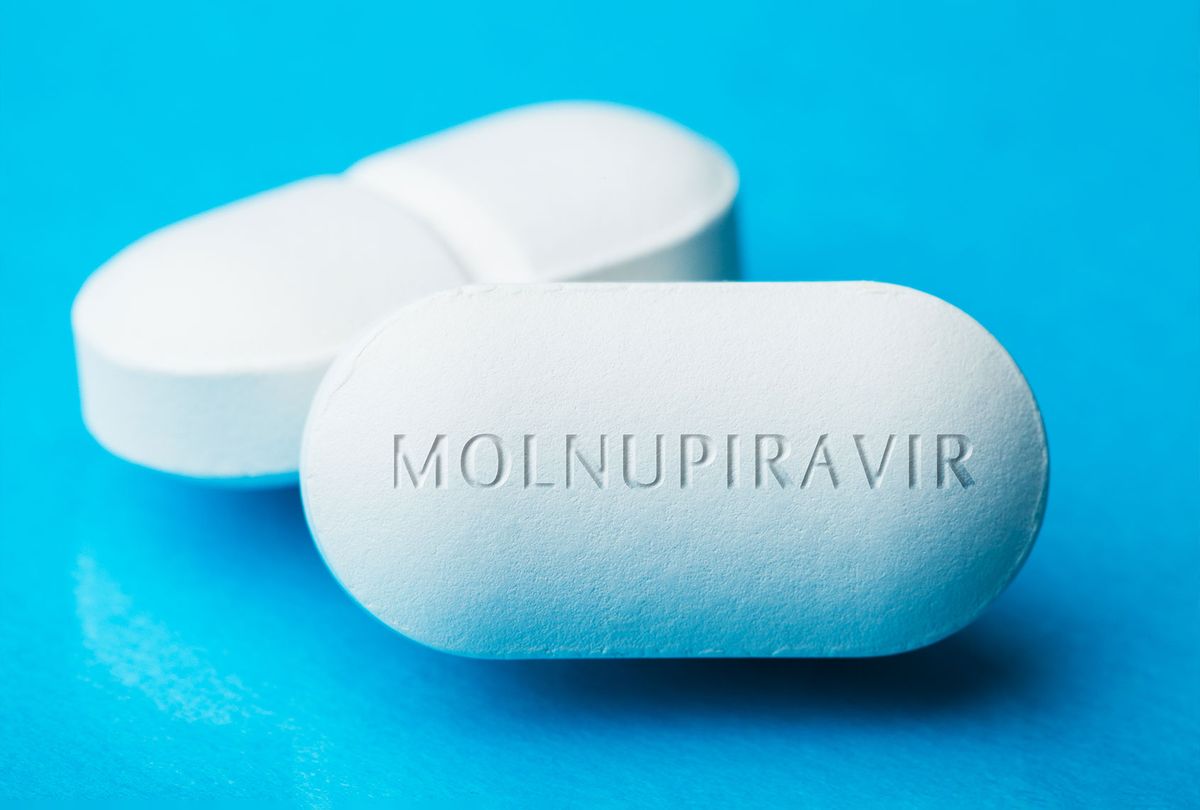 COVID-19 experimental antiviral drug MOLNUPIRAVIR (Getty Images/Plyushkin)