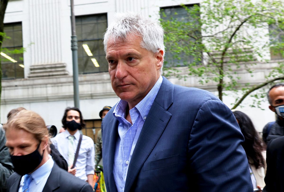 Attorney Steven Donziger arrives for a court appearance at Daniel Patrick Moynihan United States Courthouse in Manhattan on May 10, 2021 in New York City. (Michael M. Santiago/Getty Images)