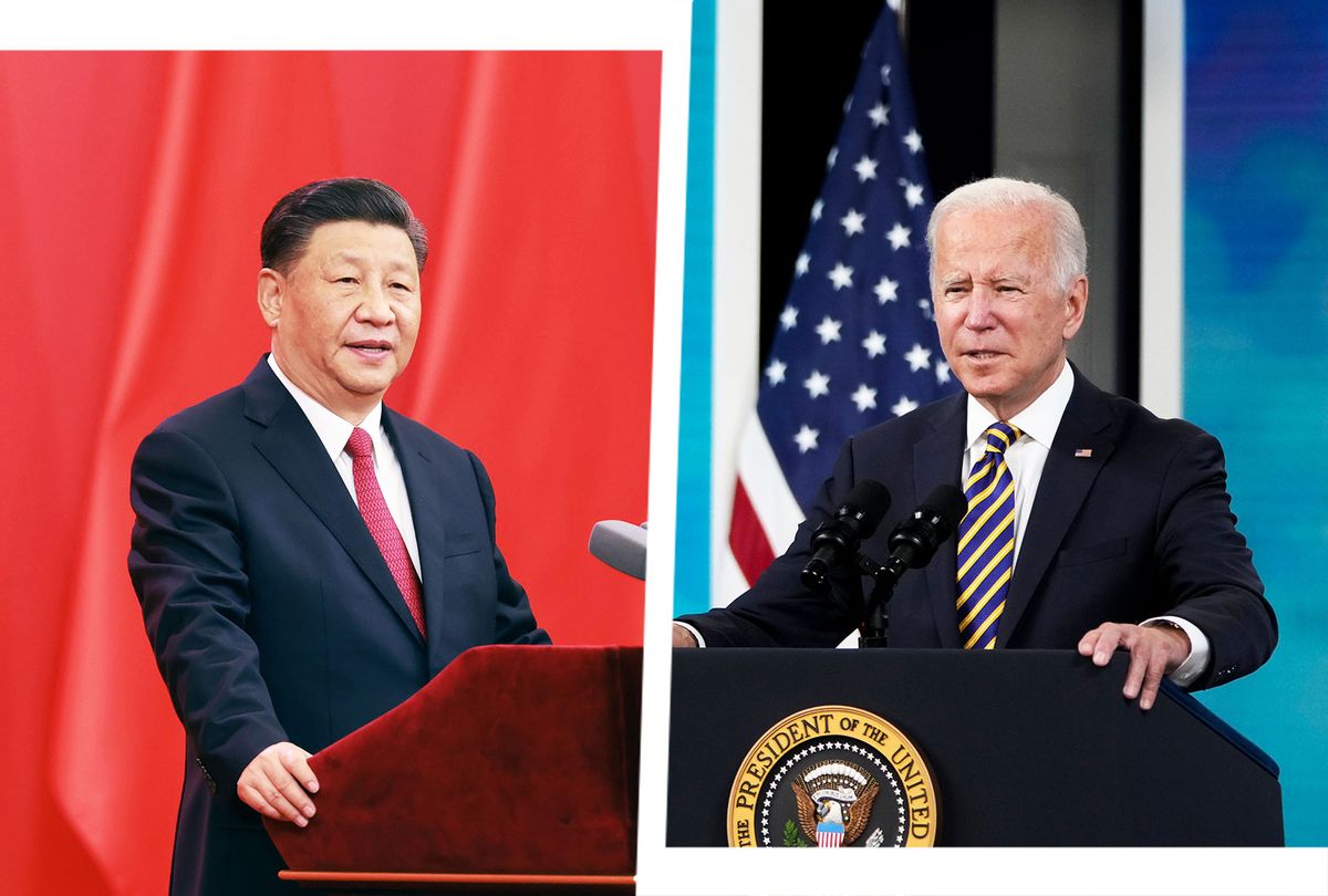 Xi Jinping and Joe Biden (Photo illustration by Salon/Getty Images)