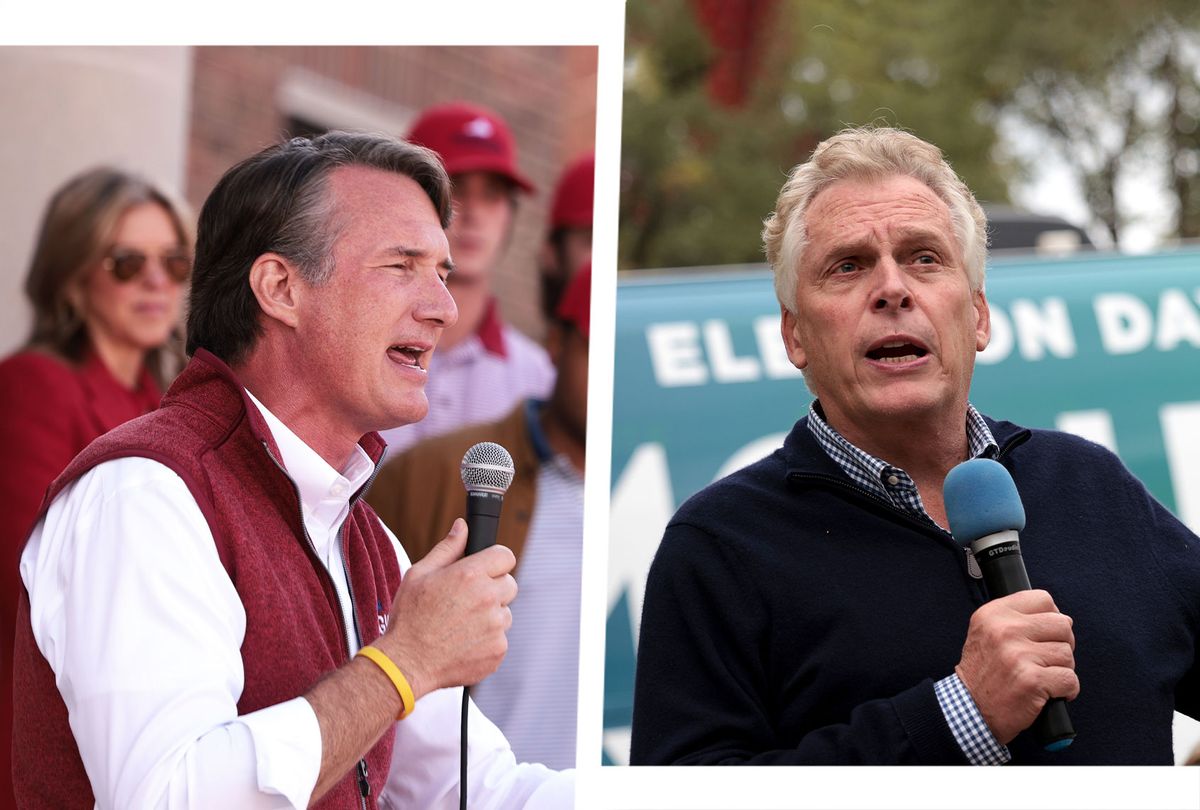 Glenn Youngkin and Terry McAuliffe (Photo illustration by Salon/Getty Images)