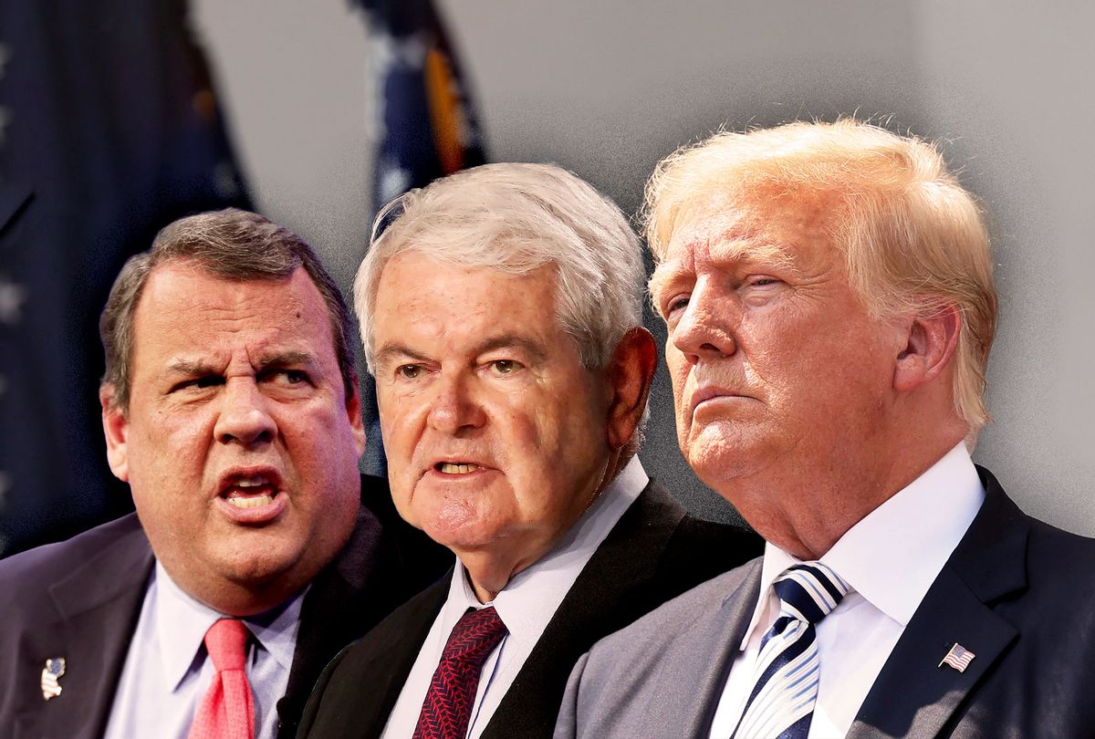 Chris Christie, Newt Gingrich and Donald Trump (Photo illustration by Salon/Getty Images)