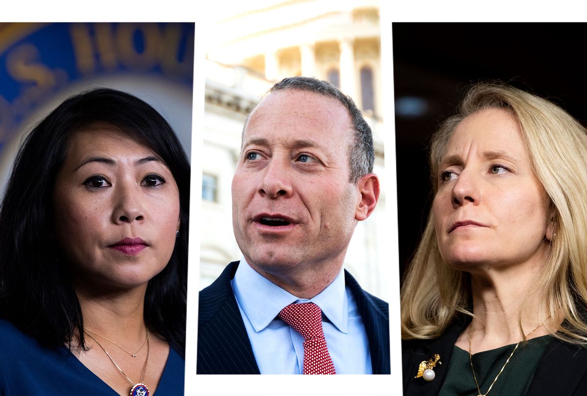 Rep. Stephanie Murphy, D-Fla., Rep. Josh Gottheimer, D-N.J. and Rep. Abigail Spanberger, D-Va. (Photo illustration by Salon/Getty Images)