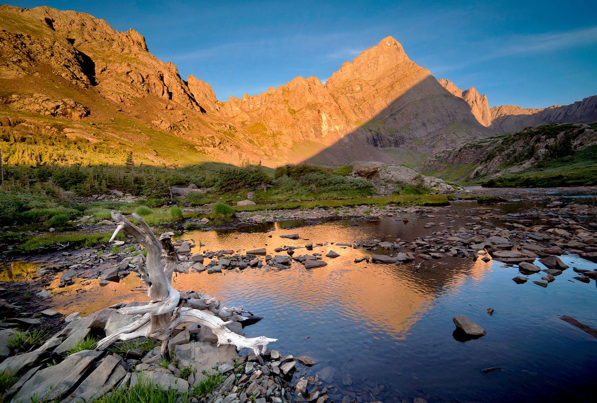 Sunrise from South Colony Lake below Crestone Needle in the Sangre de Cristo Mountains near Westcliffe, Colorado. (Getty Images/Mike Berenson/Colorado Captures)
