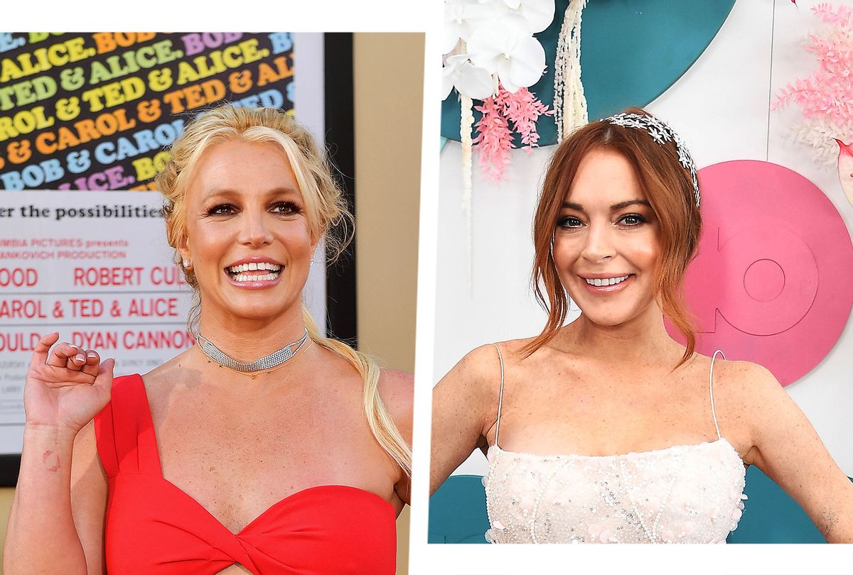 Britney Spears and Lindsay Lohan (Photo illustration by Salon/Getty Images)