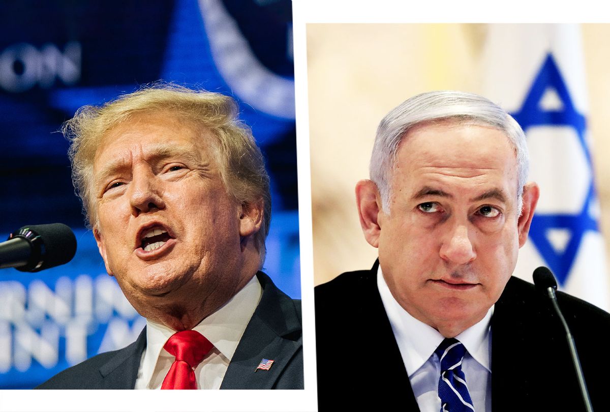 Donald Trump and Benjamin Netanyahu (Photo illustration by Salon/Getty Images)