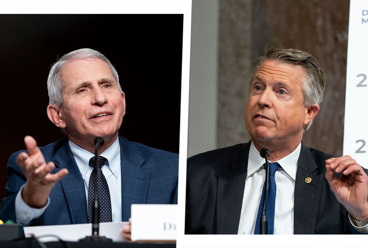 Anthony Fauci and Roger Marshall (Photo illustration by Salon/Getty Images)