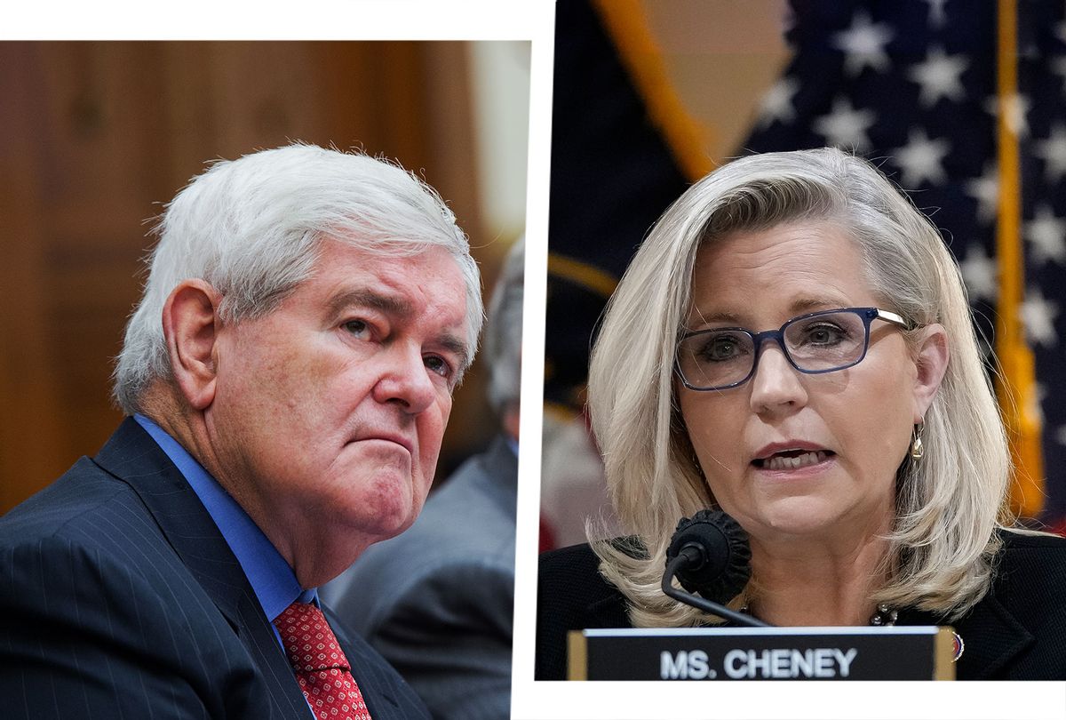 Newt Gingrich and Liz Cheney (Photo illustration by Salon/Getty Images)
