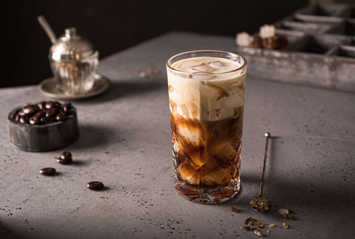 Cold brew coffee with milk and ice cubes (Getty Images/Iryna Melnyk)