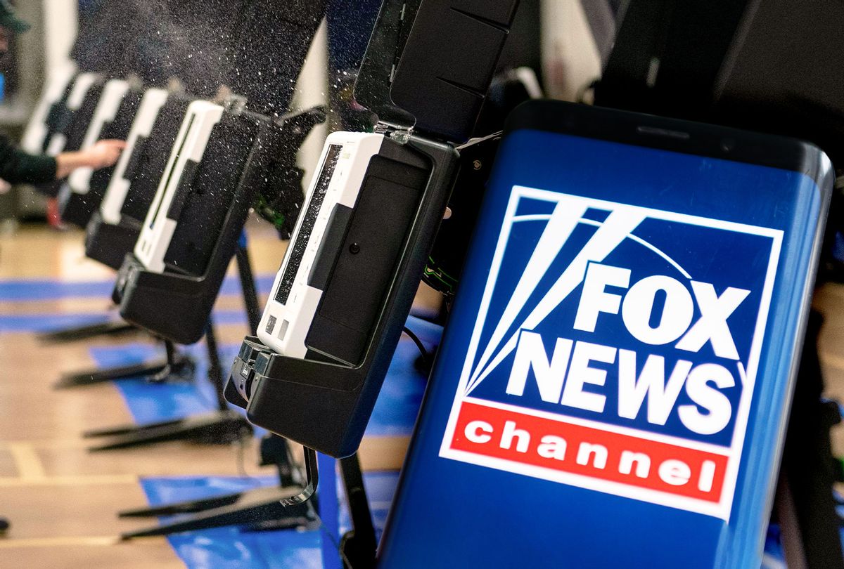 Voting Machines | Fox News Logo (Photo illustration by Salon/Getty Images)