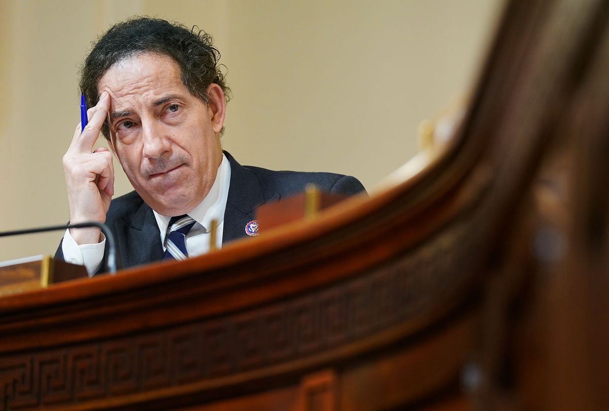 Rep. Jamie Raskin (D-MD) listens during the House Select Committee investigating the January 6 attack on the U.S. Capitol on July 27, 2021 at the Cannon House Office Building in Washington, DC. (Andrew Harnik-Pool/Getty Images)