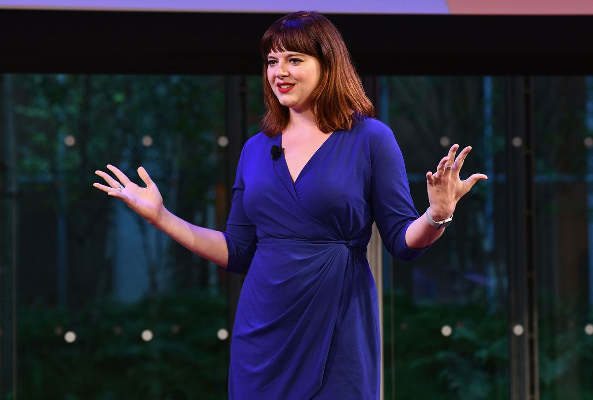 Run for Something Co-Founder Amanda Litman speaks onstage during Global Citizen - Movement Makers at The Times Center on September 25, 2018 in New York City. (Noam Galai/Getty Images for Global Citizen)