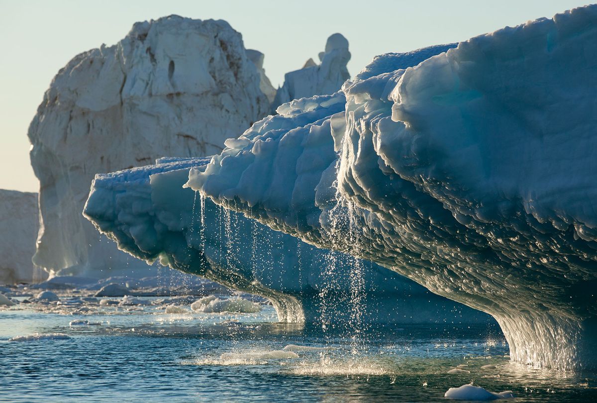 Iceberg melting in Disko Bay in Greenland (Getty Images/Paul Souders)