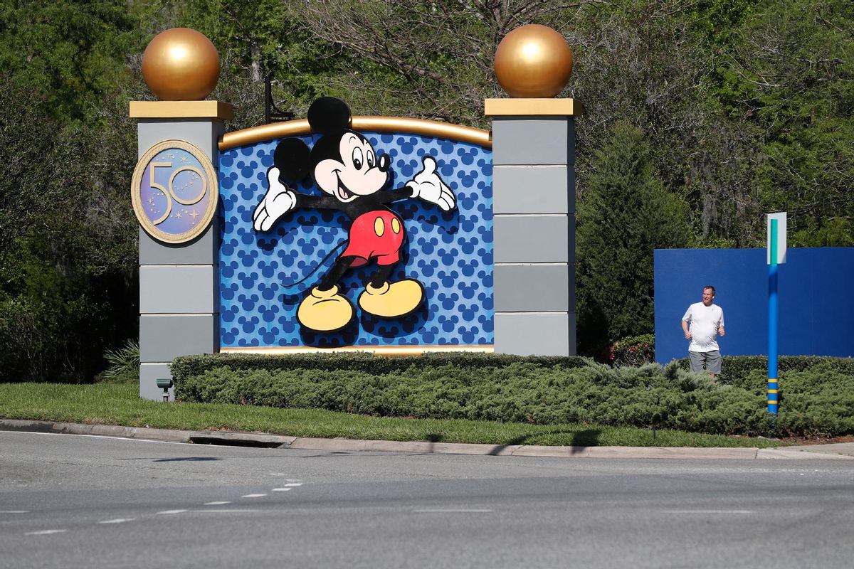 A view of the entrance of Walt Disney World on March 22, 2022 in Orlando, Florida. (Octavio Jones/Getty Images)