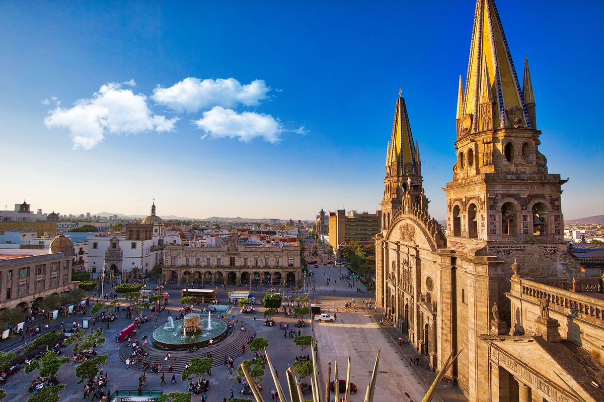 High Angle View Of Cathedral Against Blue Sky In Guadalajara, Mexico (Getty Images / Elijah Lovkoff / EyeEm)