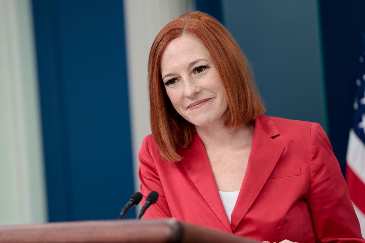 White House Press Secretary Jen Psaki speaks during a daily briefing in the James Brady Press Briefing Room of the White House on April 25, 2022 in Washington, DC. (Anna Moneymaker/Getty Images)