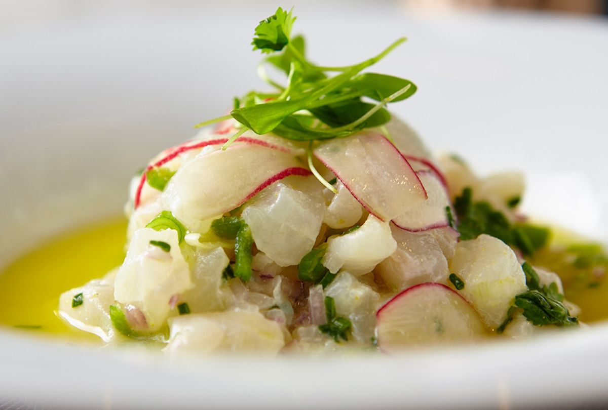 Halibut Ceviche (Institute of Culinary Education)