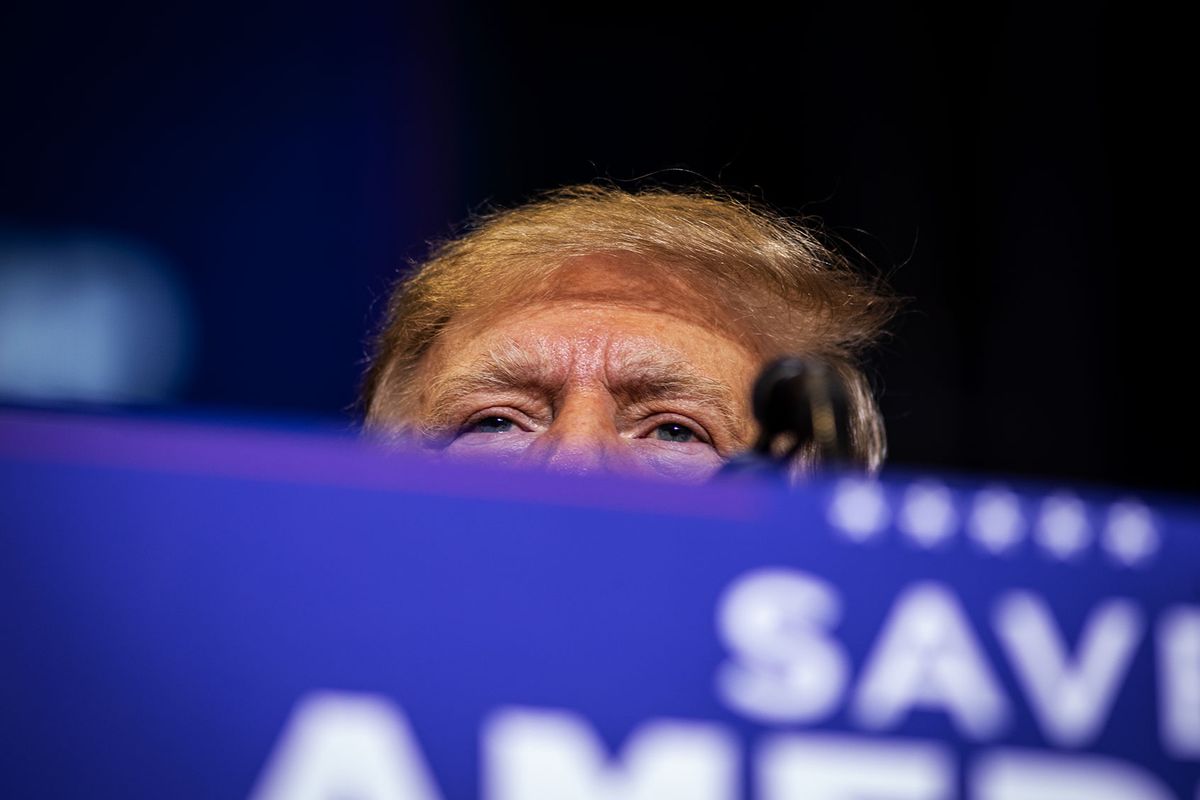 Former President Donald Trump speaks on May 28, 2022 in Casper, Wyoming. (Chet Strange/Getty Images)