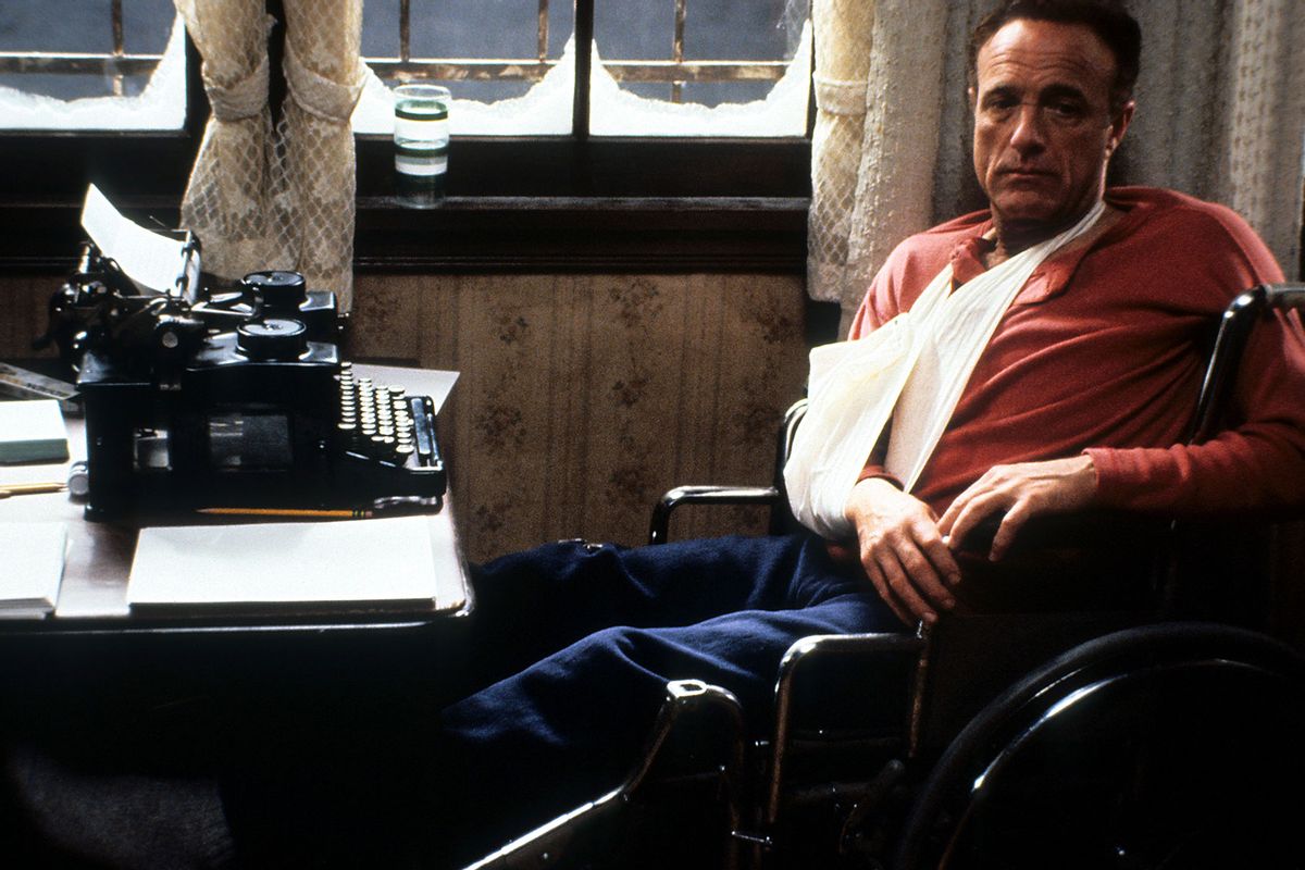 James Caan in a wheelchair in a scene from the film 'Misery', 1990 (Columbia Pictures/Getty Images)