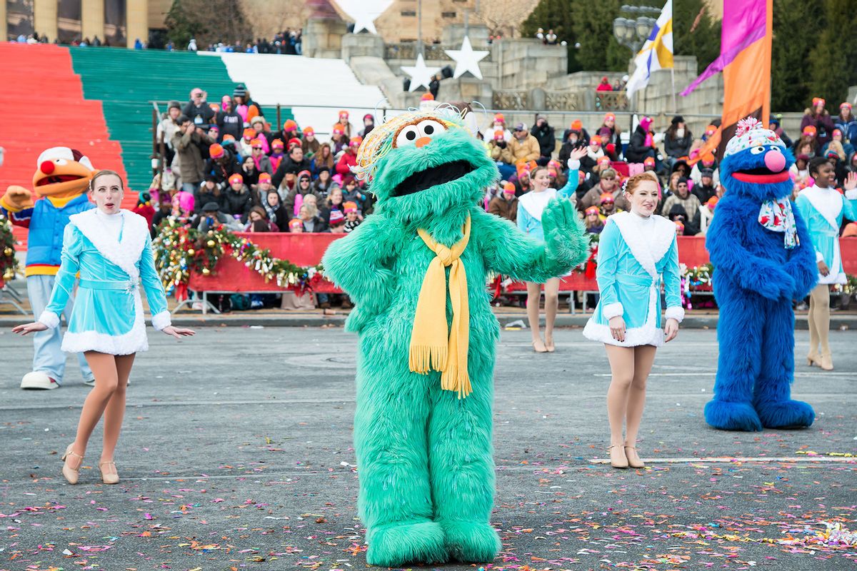 Sesame Place character Rosita performs during the 95th Annual 6abc Dunkin' Donuts Thanksgiving Day Parade in Philadelphia, Pennsylvania (Getty Images/Gilbert Carrasquillo)