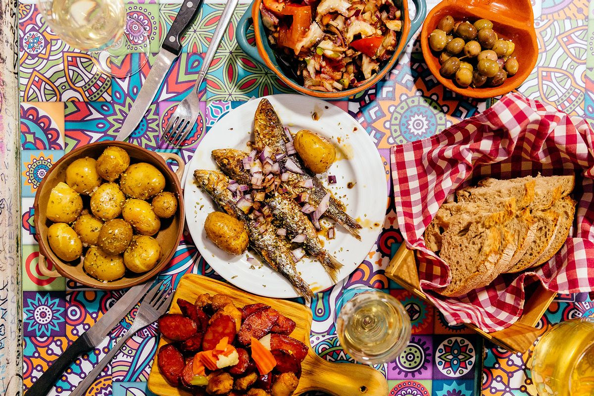 Traditional Portuguese dinner (Getty Images/Alexander Spatari)