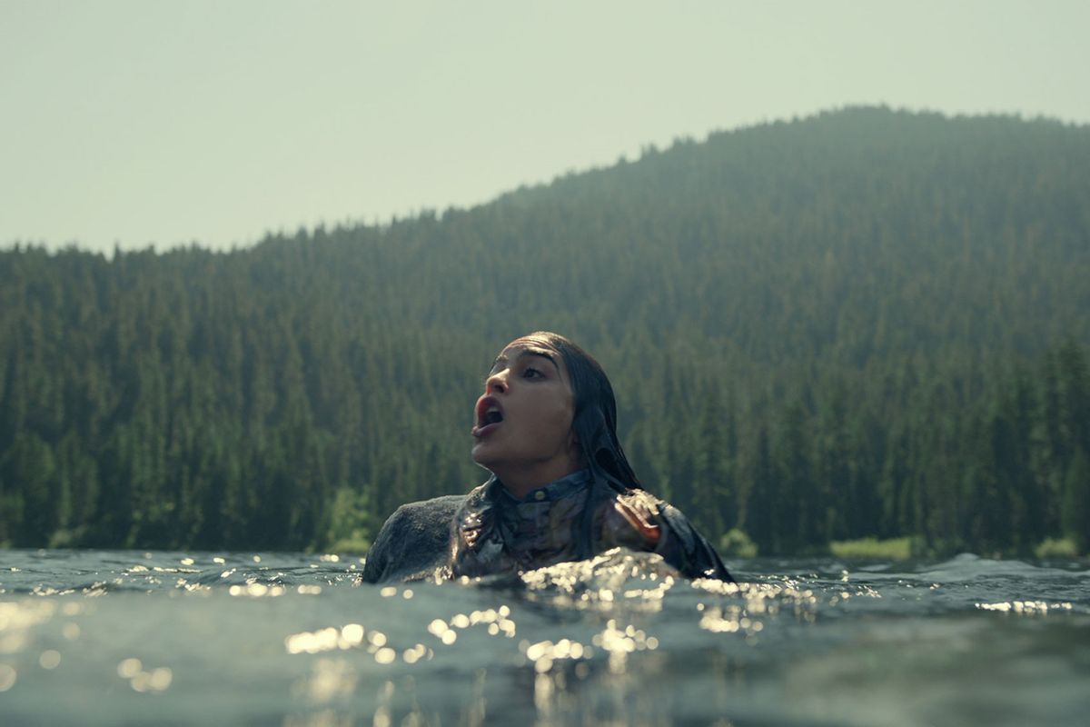 Melissa Barrera as Liv in "Keep Breathing" (Courtesy of Netflix)