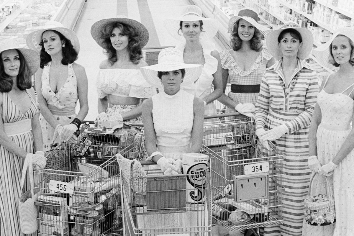 The female cast in a publicity still for 'The Stepford Wives', directed by Bryan Forbes, 1975. (Silver Screen Collection/Getty Images)