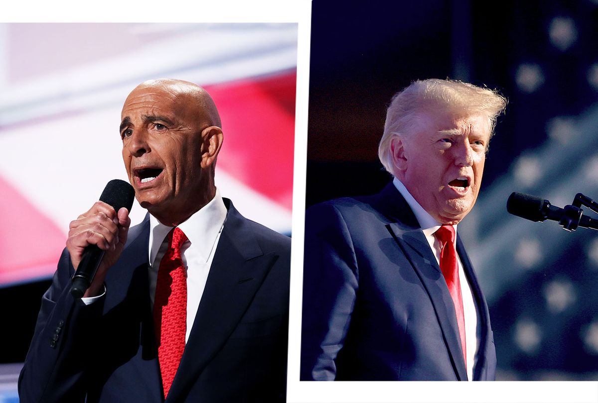 Tom Barrack and Donald Trump (Photo illustration by Salon/Getty Images)