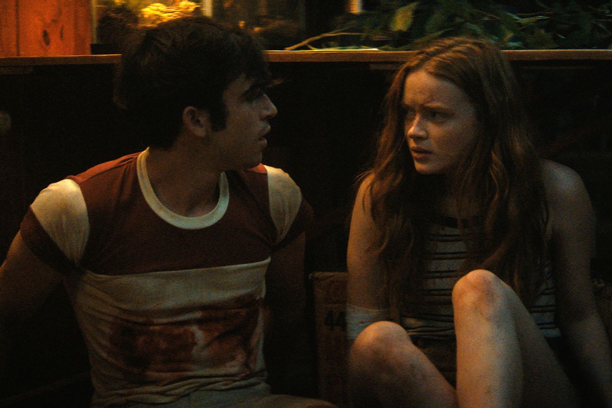 Ted Sutherland as Nick and Sadie Sink as Ziggy in "Fear Street Part 2: 1978" (Netflix)
