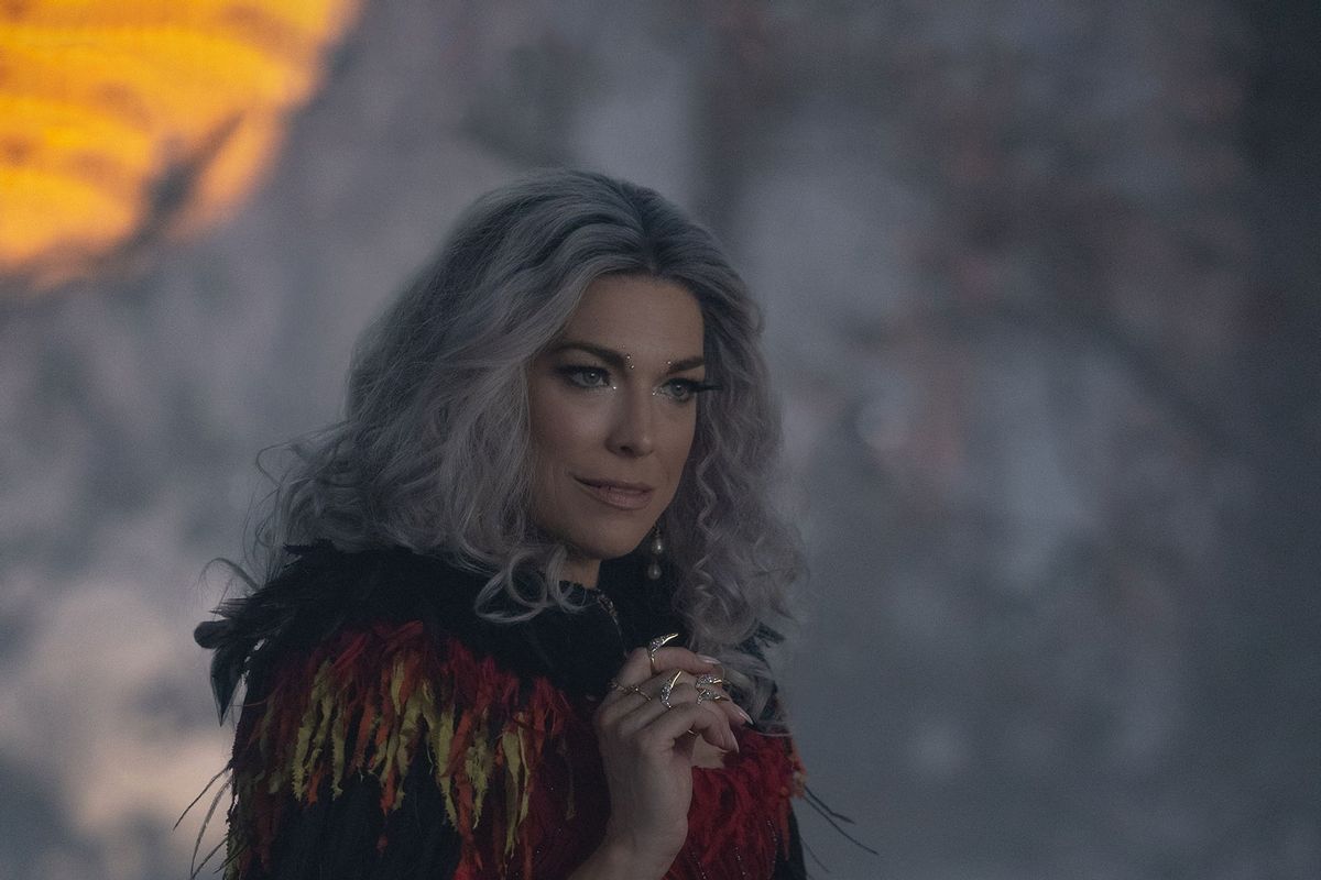 Hannah Waddingham as The Witch in "Hocus Pocus 2" (Photo by Matt Kennedy/Disney)