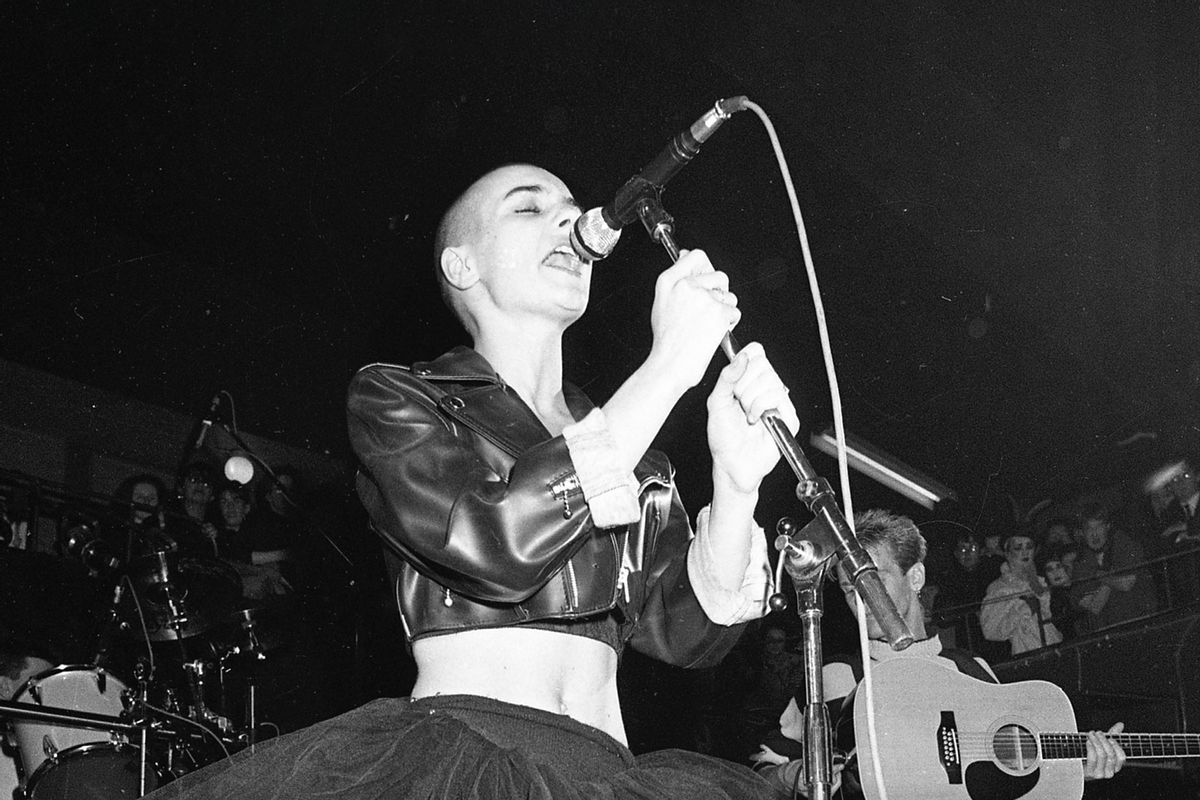 Sinéad O’Connor performing in Dublin at the Olympic Ballroom in 1988, as seen in "Nothing Compares" (Independent News and Media/Showtime)