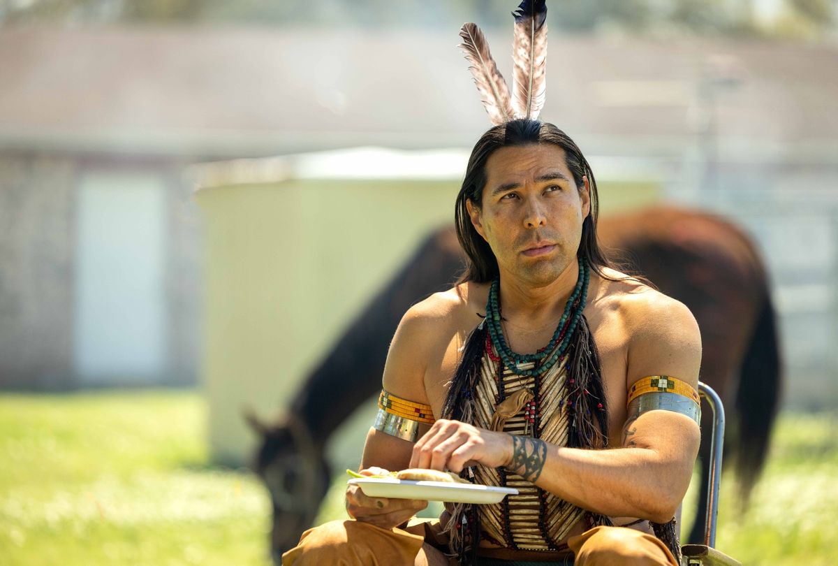 Dallas Goldtooth as Spirit, William Knife-Man in "Reservation Dogs" (Shane Brown/FX)