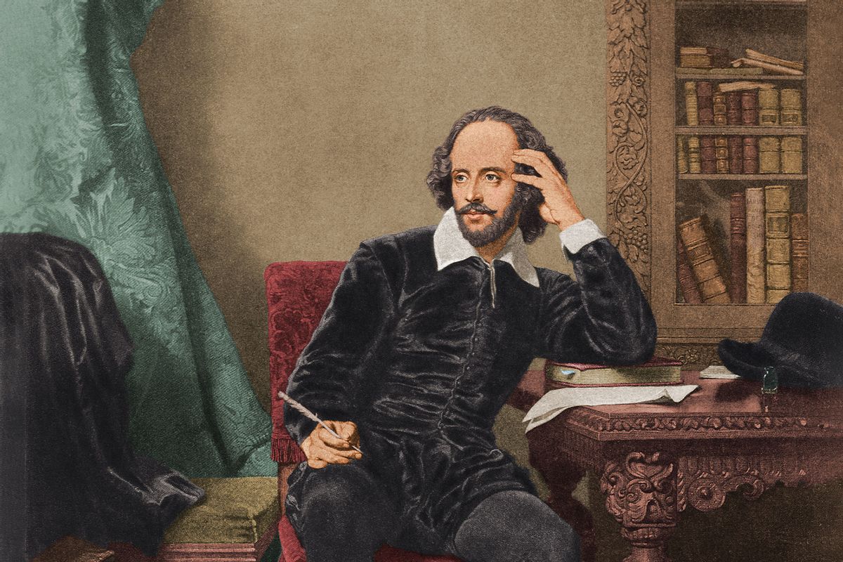 English dramatist and poet William Shakespeare (1564 - 1616) ponders his next work (Stock Montage/Getty Images)