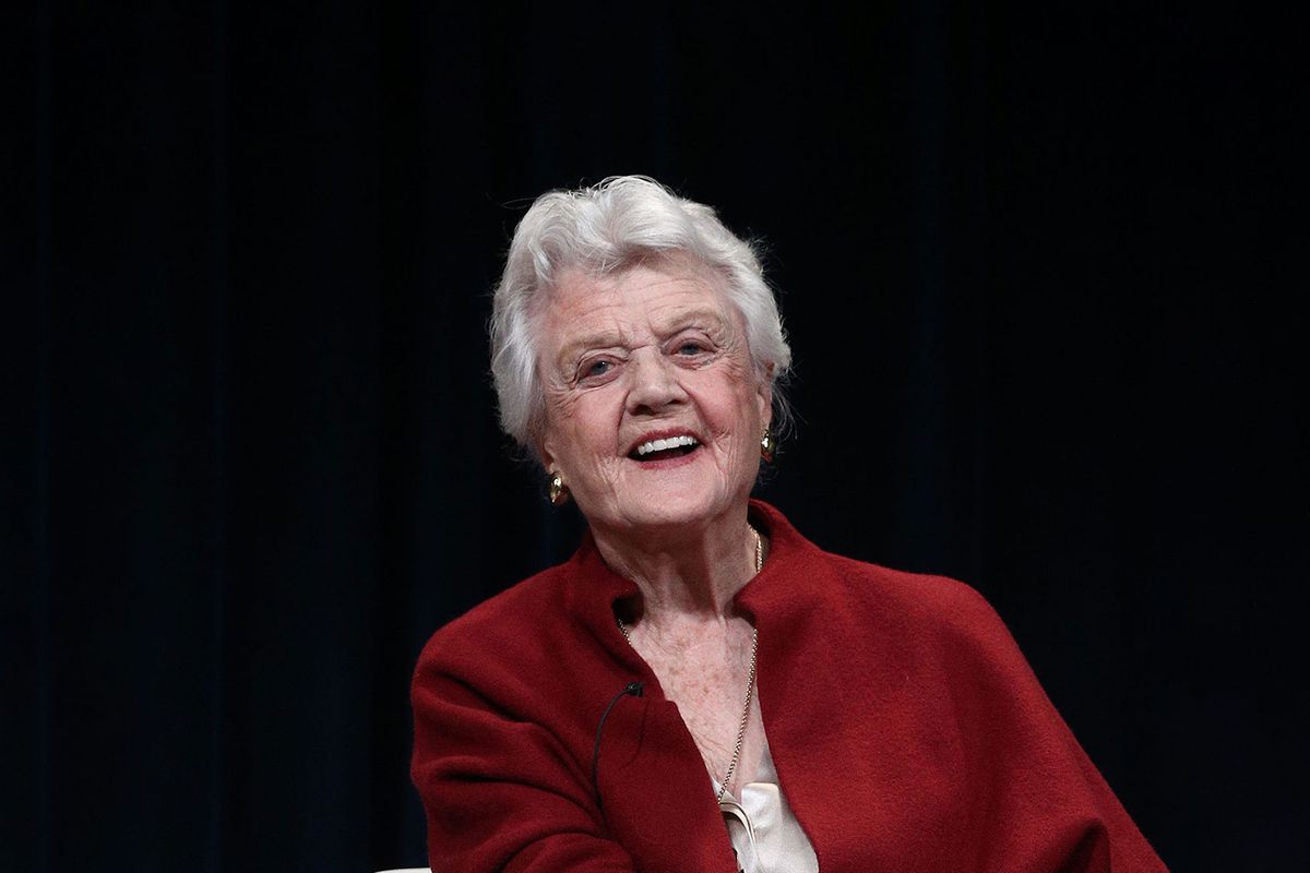 Actress Angela Lansbury speaks during the PBS segment of the 2018 Winter Television Critics Association Press Tour at The Langham Huntington, Pasadena on January 16, 2018 in Pasadena, California. (Frederick M. Brown/Getty Images)