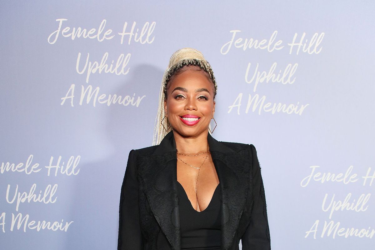 Journalist Jemele Hill attends her book release party at 1010 Wine and Events on October 21, 2022 in Inglewood, California. (Robin L Marshall/Getty Images)