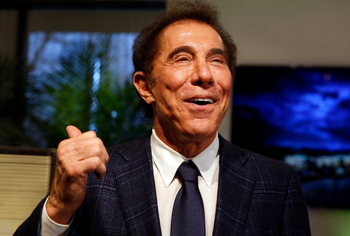 Steve Wynn speaks to reporters during a press conference in Medford, Mass., on March 15, 2016. (Jessica Rinaldi/The Boston Globe via Getty Images)