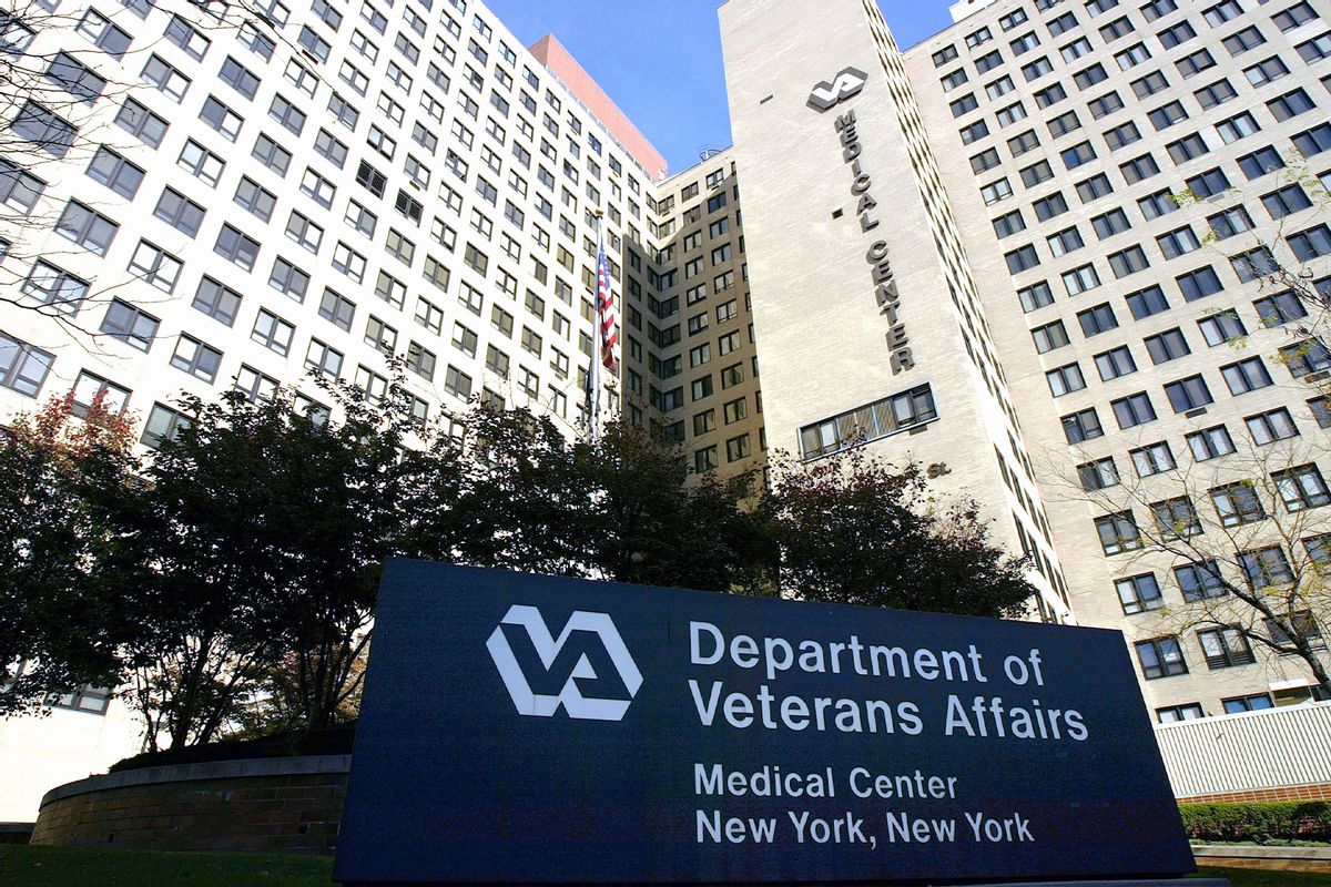 The exterior of the Veterans Affairs Hospital in New York City. (Spencer Platt/Getty Images)