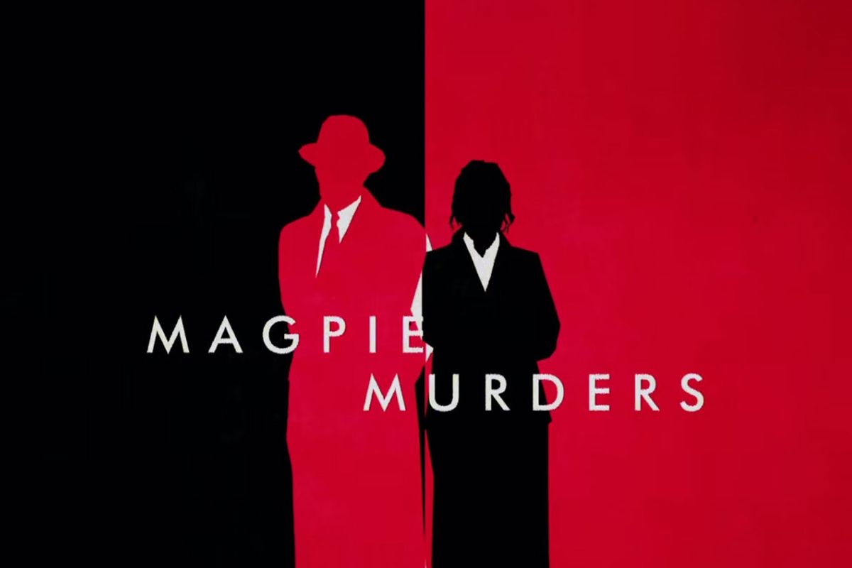 Magpie Murders title card (HUGE Designs)