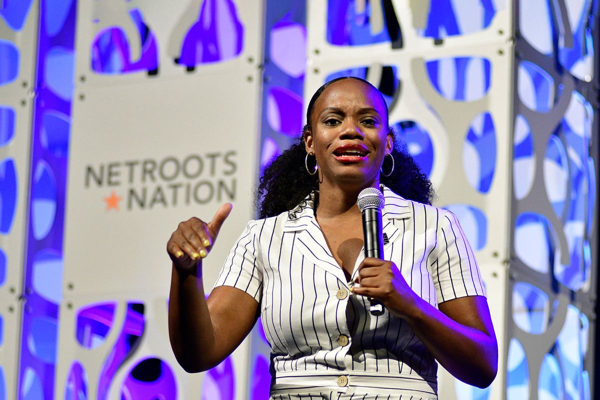 PA Rep. Summer Lee (D) speaks at the Netroots Nation progressive grassroots convention in Philadelphia, PA, on July 13, 2019. (Photo by  (Bastiaan Slabbers/NurPhoto via Getty Images)