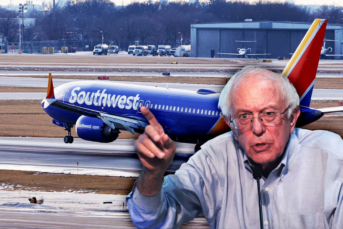 Bernie Sanders | Southwest Airlines (Photo illustration by Salon/Getty Images)
