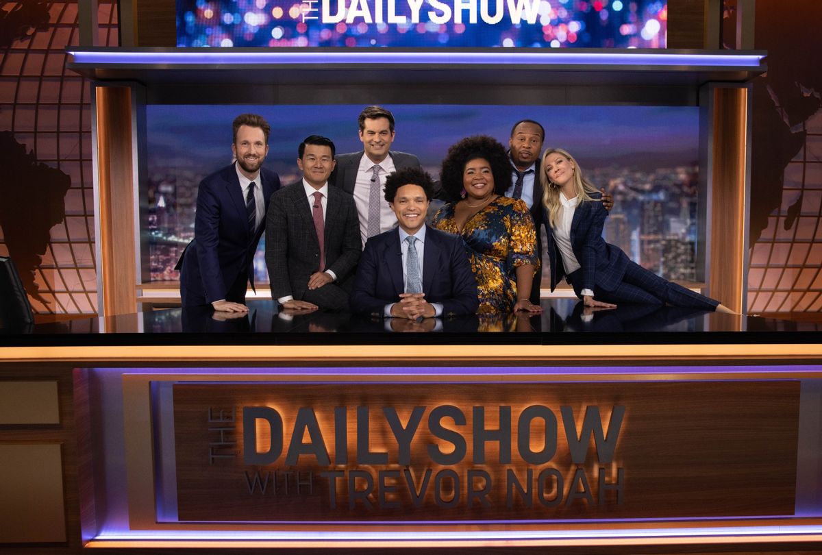 Correspondents gather for Trevor Noah's final episode of "The Daily Show with Trevor Noah"  (Comedy Central)