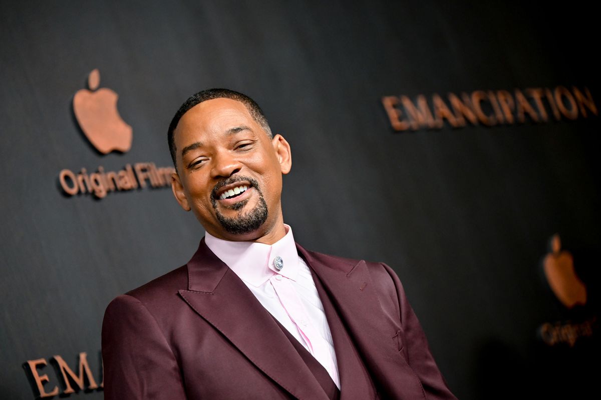 Will Smith at the premiere of Apple Original Films' "Emancipation" held at Regency Village Theatre on November 30, 2022 in Los Angeles, California. (Michael Buckner/Variety via Getty Images)